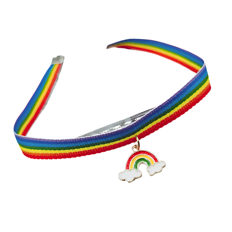 Chromaglow Collar – Rainbow Moon Electroplated Choker