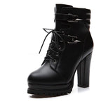 London Luxe Platform Boots | British-Inspired Thick Heel Statement Boots