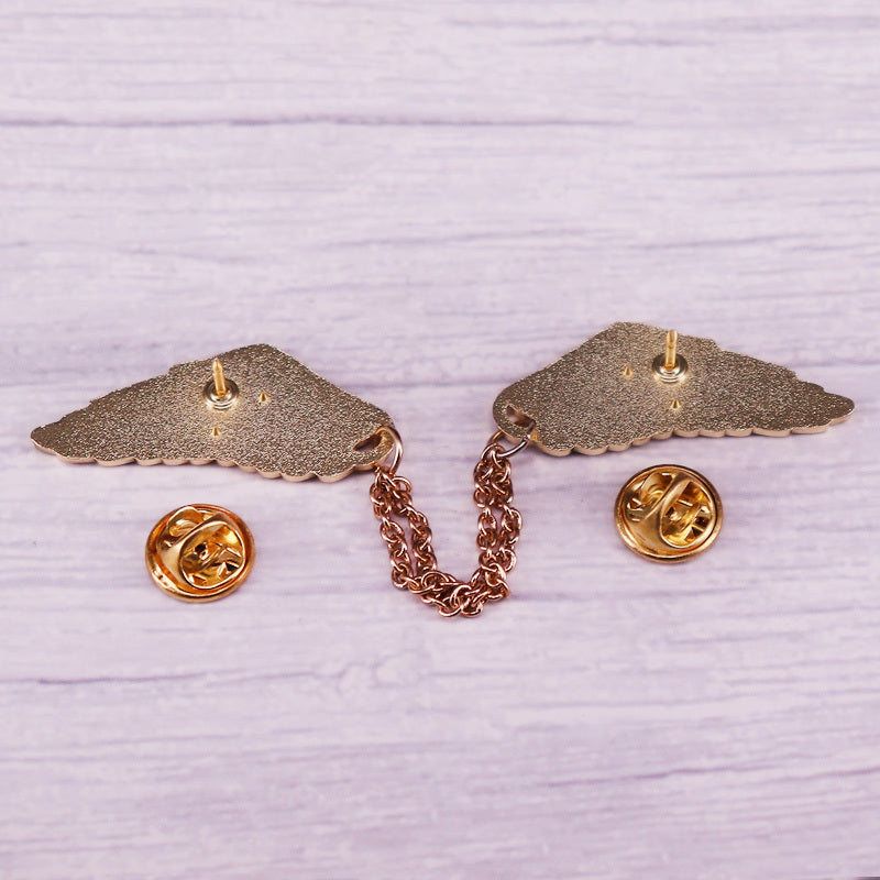 Celestial Rainbow Wings Enamel Pin