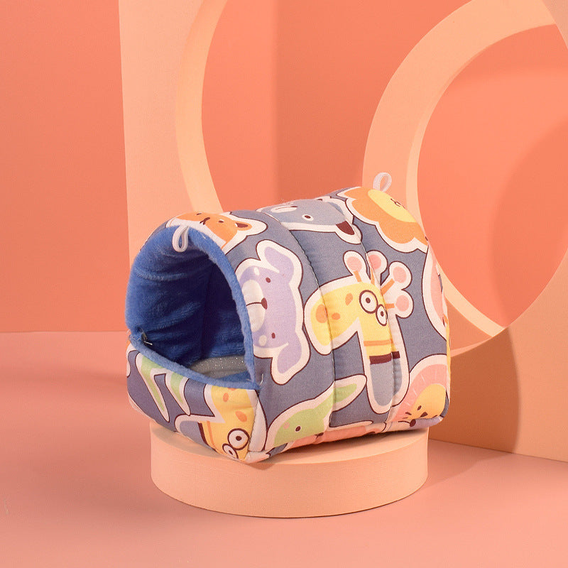 Snuggle Tales Plush Hamster Nest | Soft Cotton Hideaways in Cute Animal Styles