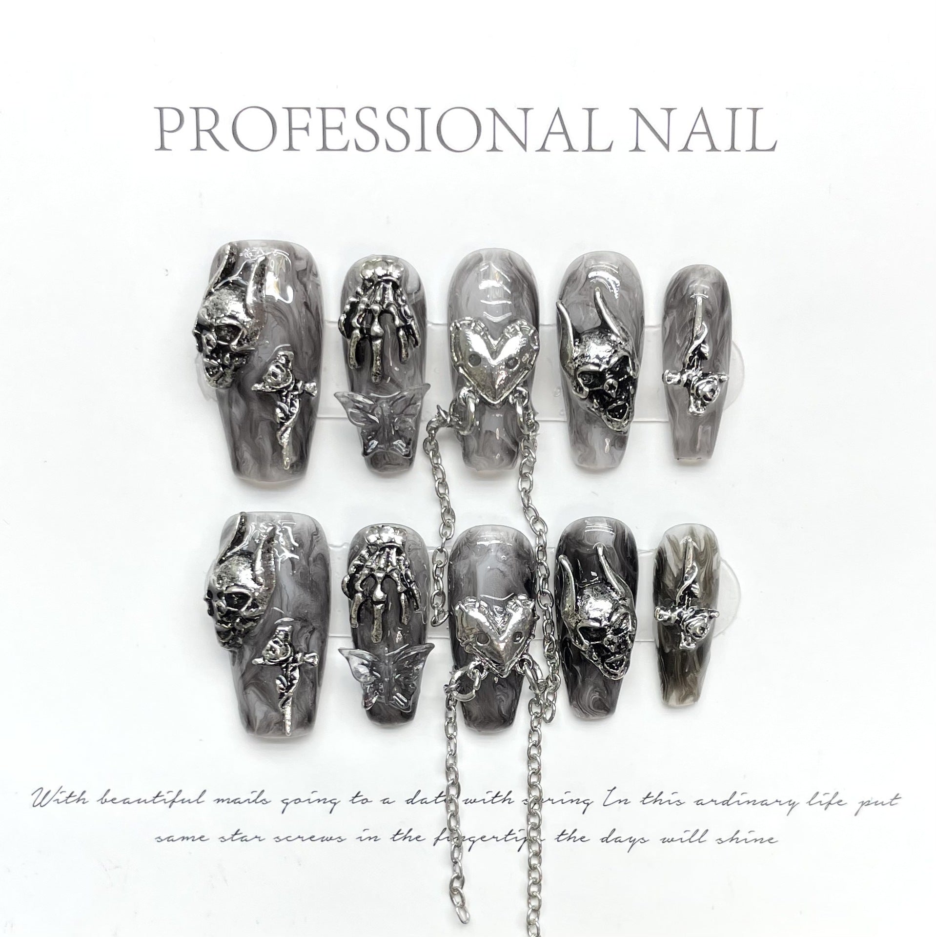 Nocturne Muse Patterned Nails