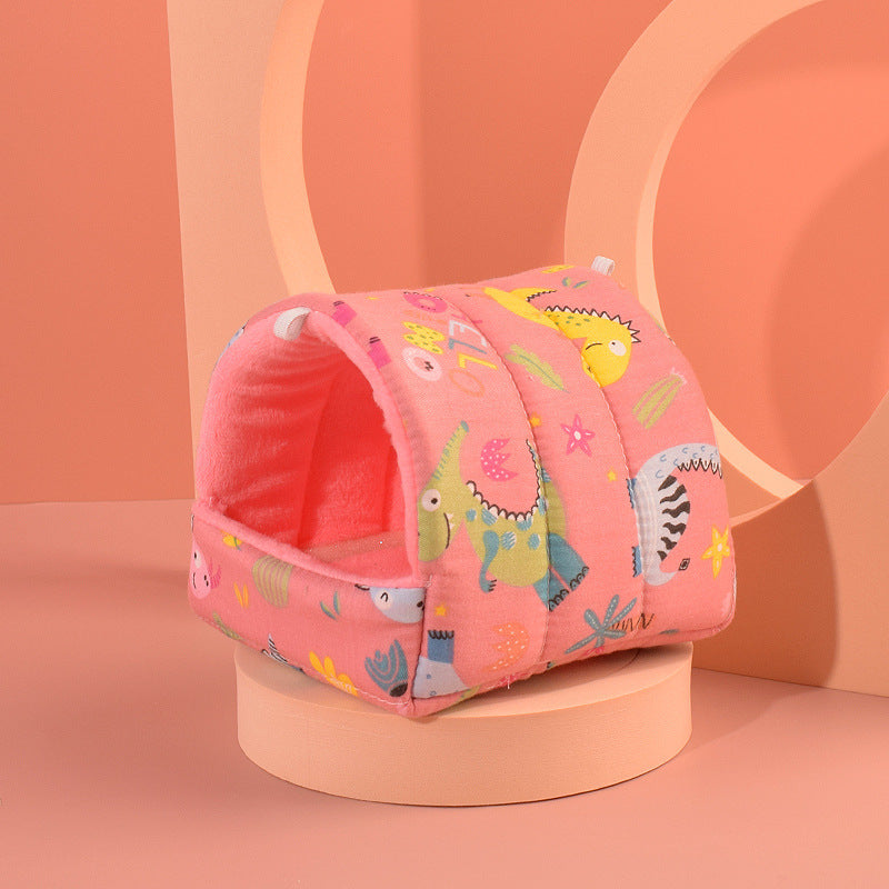 Snuggle Tales Plush Hamster Nest | Soft Cotton Hideaways in Cute Animal Styles