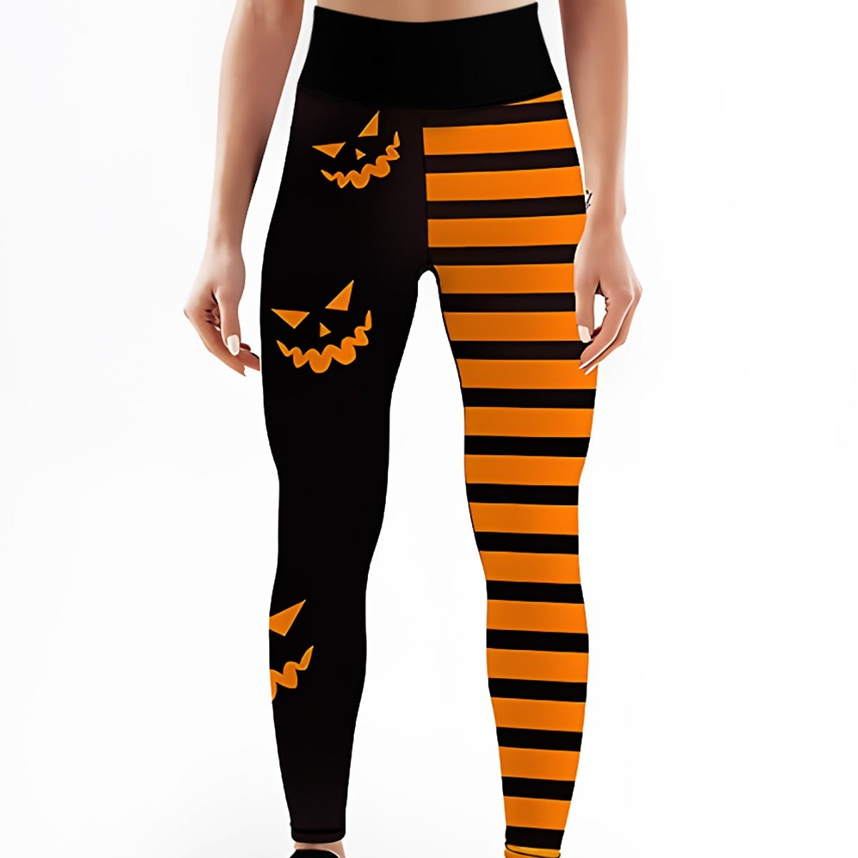 Pumpkin Spice Stretch Leggings – Halloween Yoga Pants
