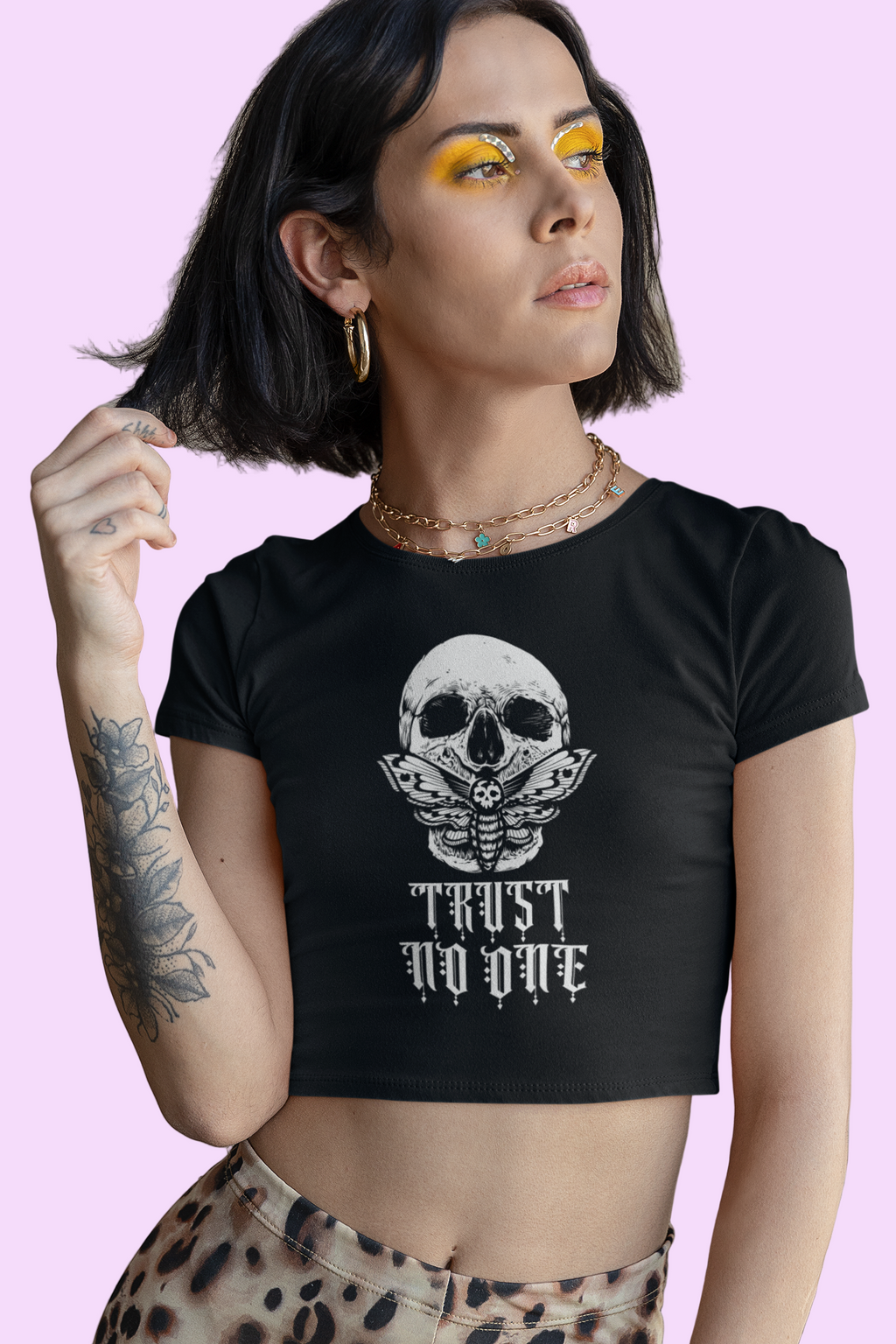 Trust No One Crop T-Shirt