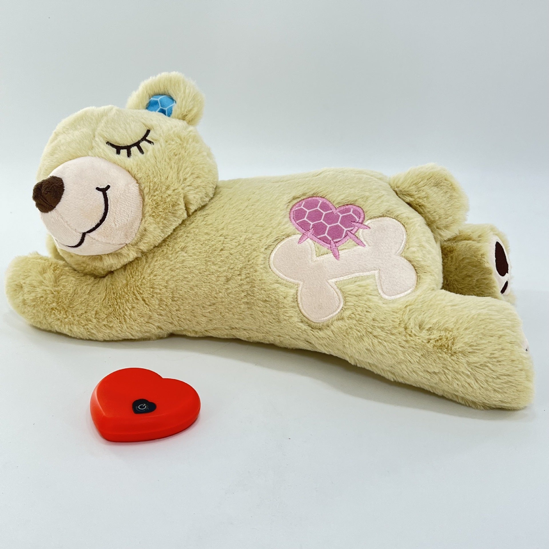 Cuddle Calm Heartbeat Bear | Plush Soothing Toy for Anxious Pets