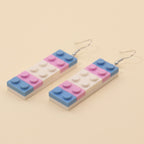 Brick Babe Rainbow Building Block Earrings
