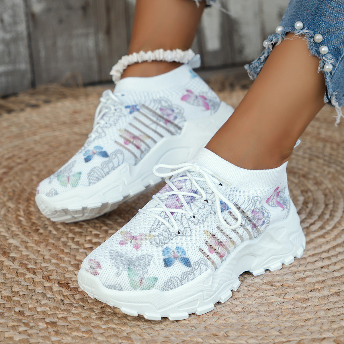 Casual  Colorful Mesh Sneakers