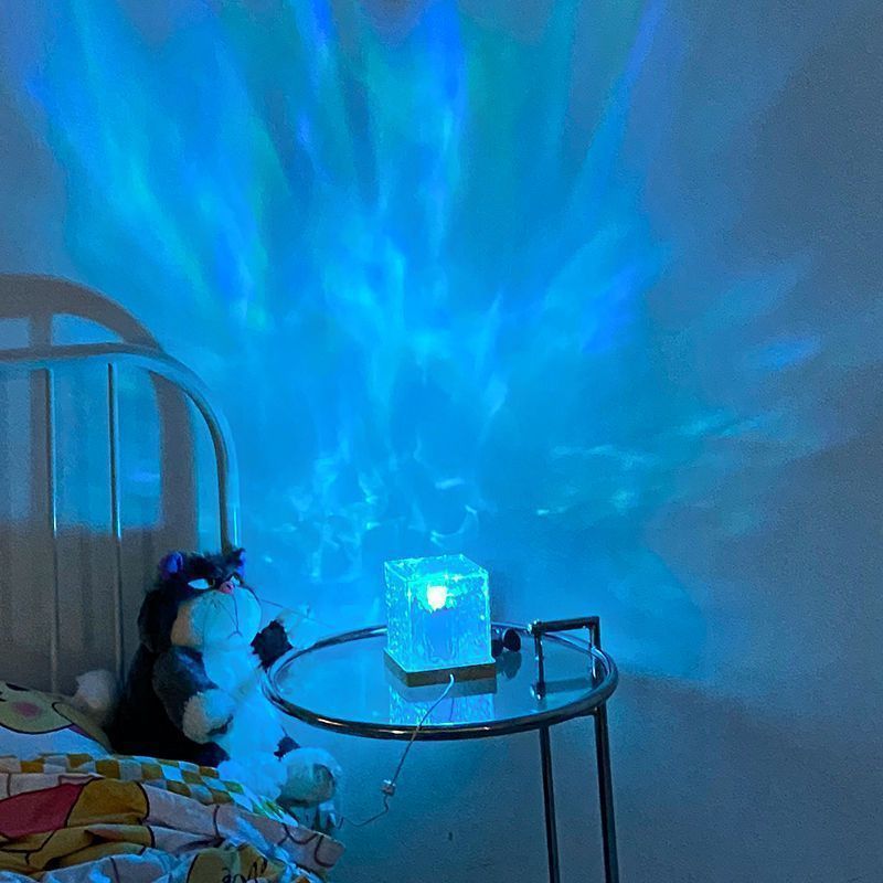 Dream Drift Ripple Lamp | 16-Color LED Water Light Crystal Projection