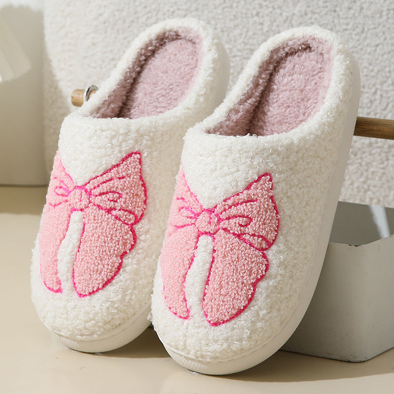Snuggle Bows Cotton Slippers
