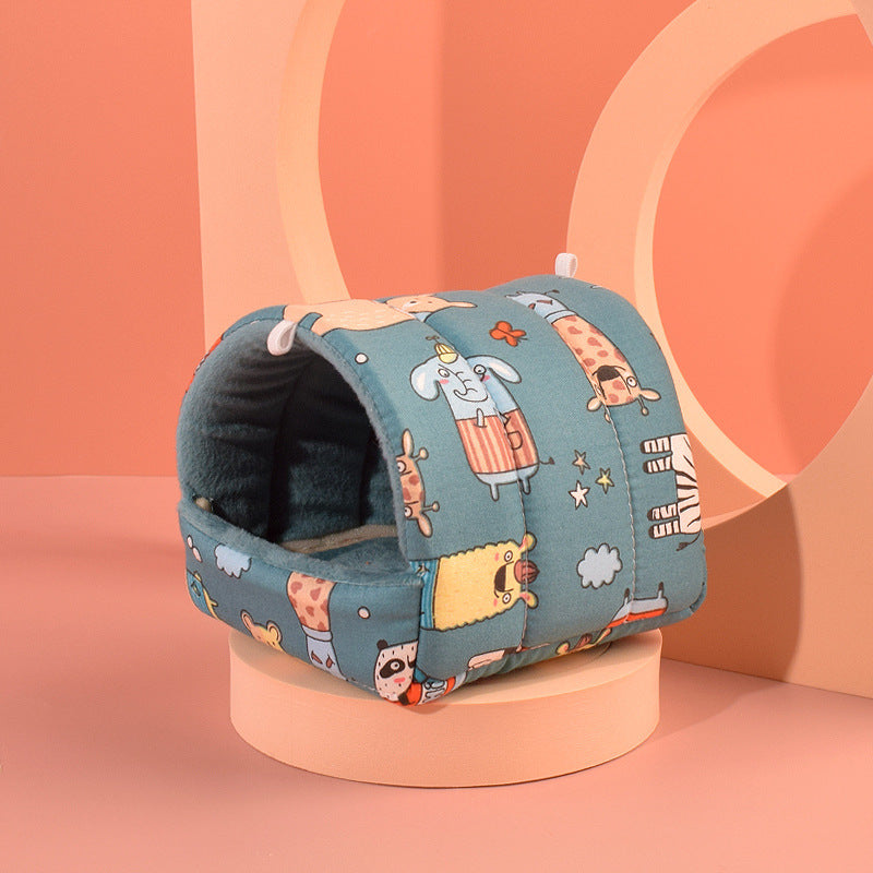 Snuggle Tales Plush Hamster Nest | Soft Cotton Hideaways in Cute Animal Styles