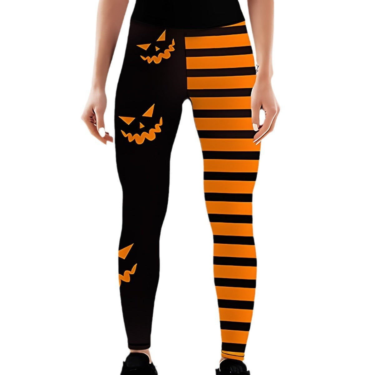 Pumpkin Spice Stretch Leggings – Halloween Yoga Pants