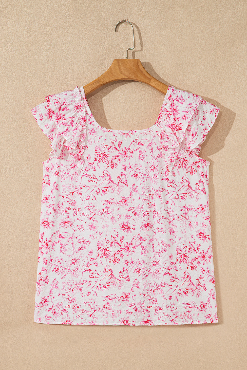 Blueberry Bloom Blouse — Ruffle & Bow Back.