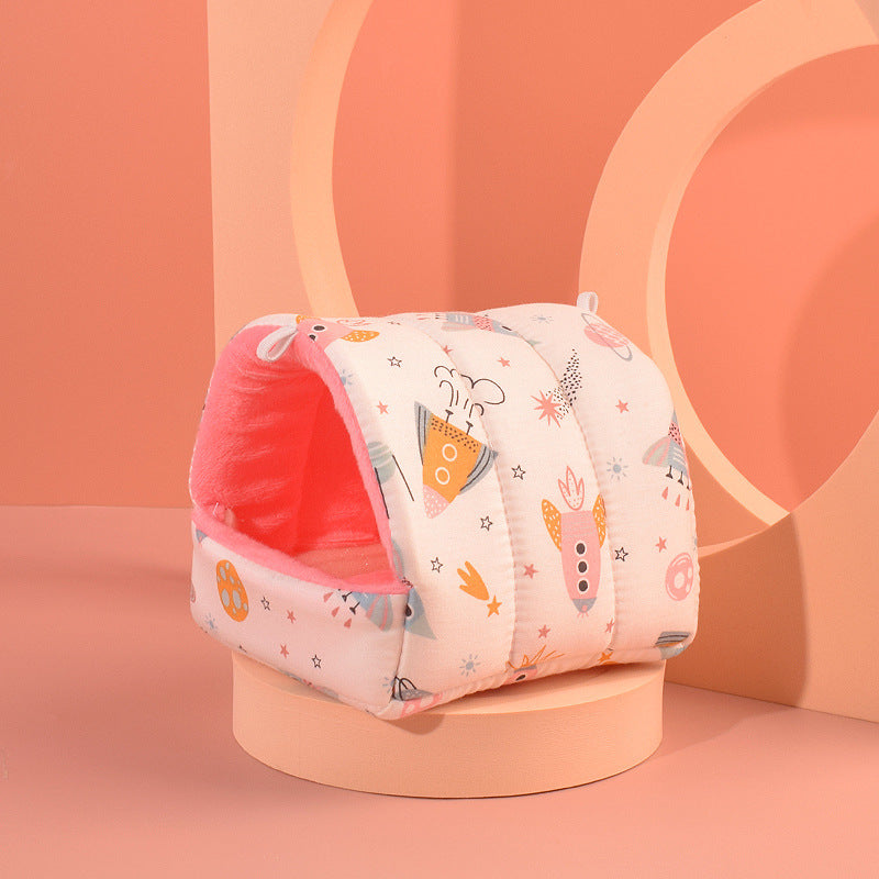 Snuggle Tales Plush Hamster Nest | Soft Cotton Hideaways in Cute Animal Styles