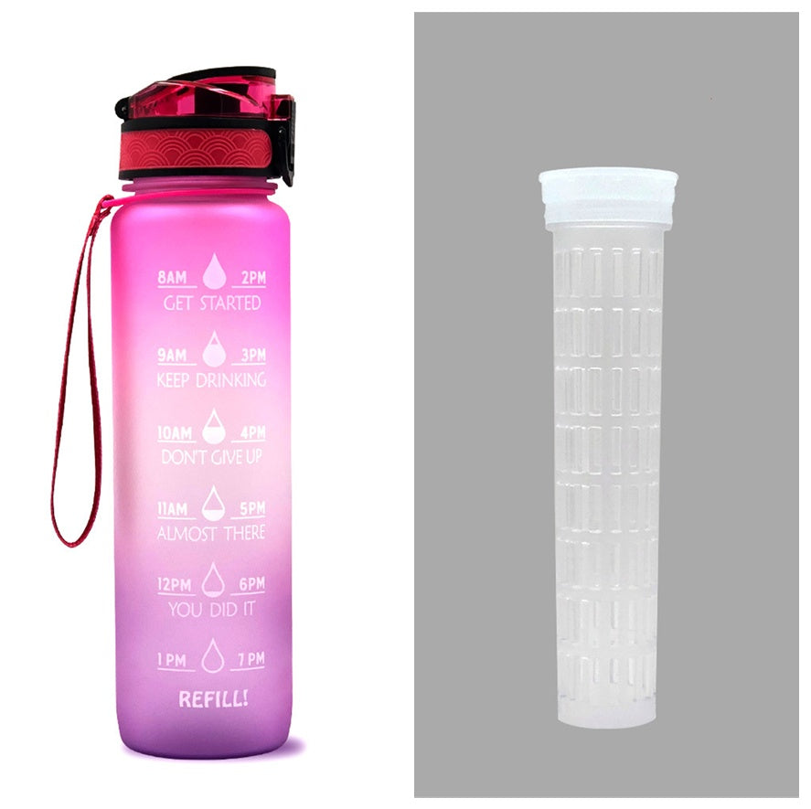 Hydrate Glow Time Marker Bottle | 1L Motivational Water Bottle