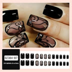 Black Vine Press-On Nails