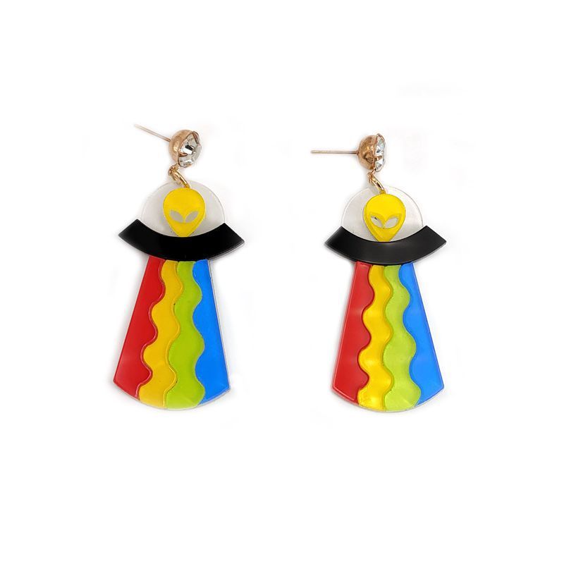 Galaxy Drip Alien Earrings