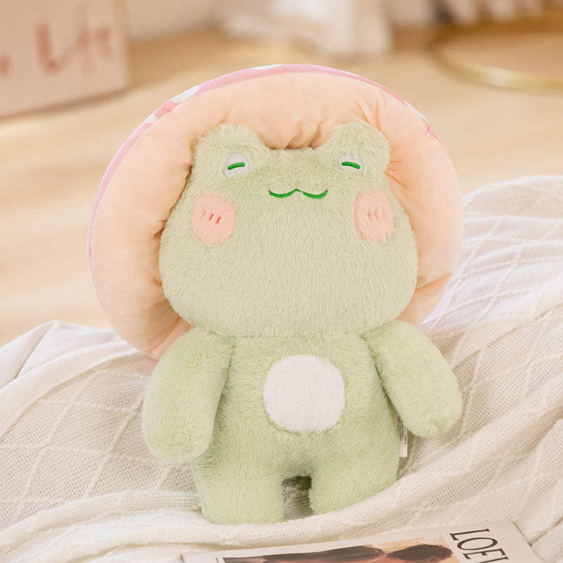 Toadstool Froggie Cuddle Buddy.