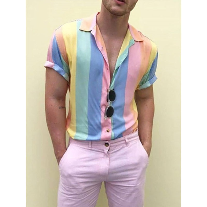 Sunbeam Streak Button-Up Shirt