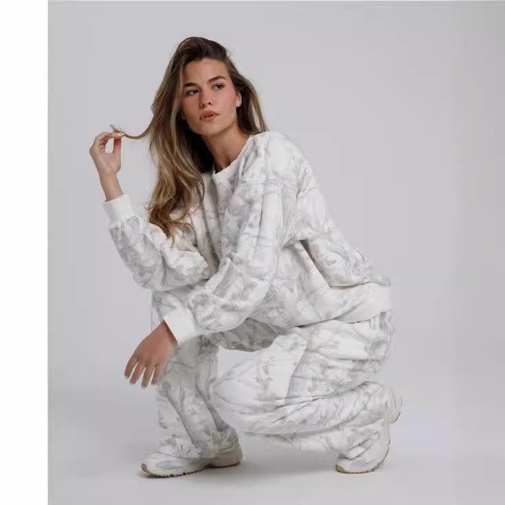Maple Camo Street Set | 2-Piece Hoodie & Sweatpants Streetwear Suit