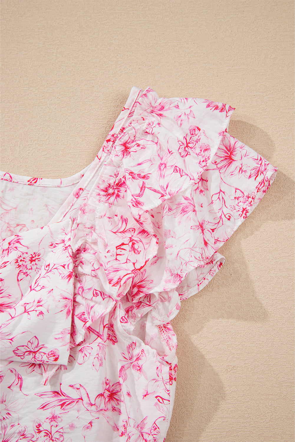 Blueberry Bloom Blouse — Ruffle & Bow Back.