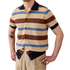Retro Stripe Lapel Tee.