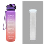 Hydrate Glow Time Marker Bottle | 1L Motivational Water Bottle