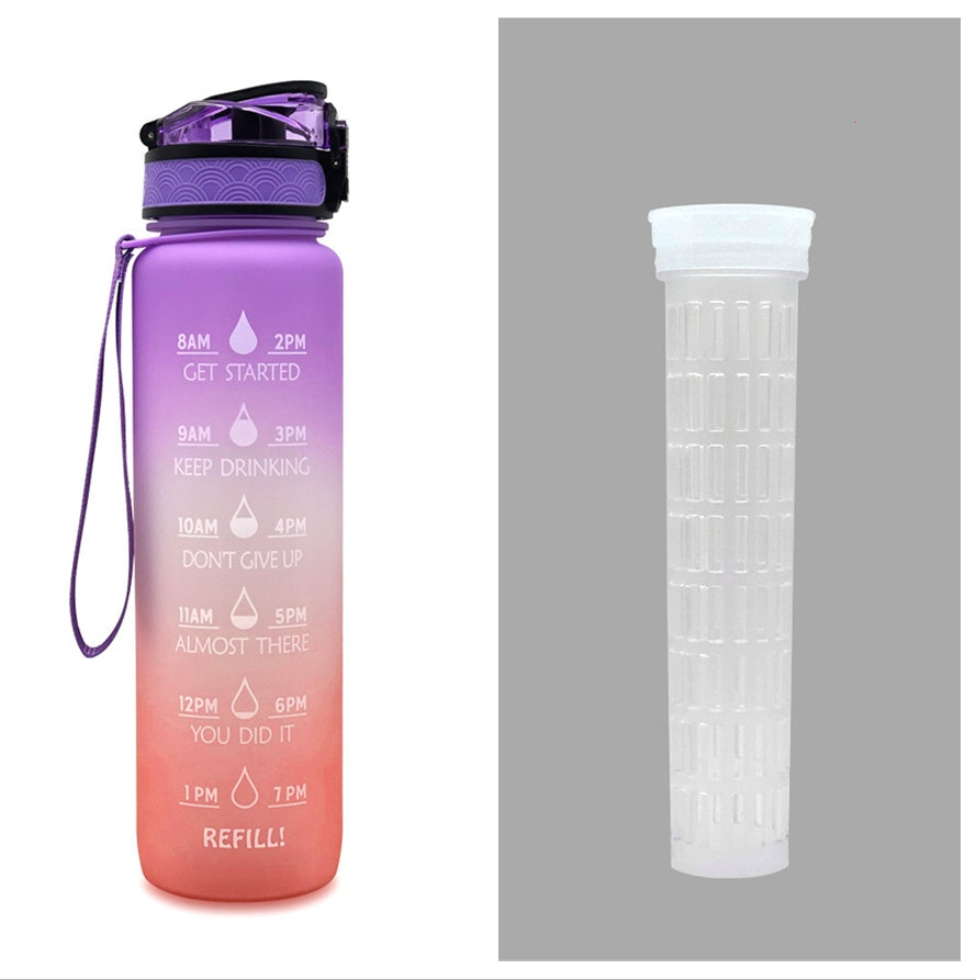 Hydrate Glow Time Marker Bottle | 1L Motivational Water Bottle