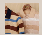 Retro Stripe Lapel Tee.