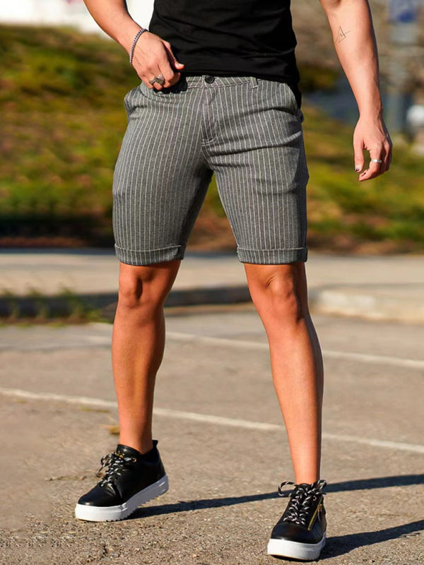Blurline Check Skinny Shorts – Plus Size Fit