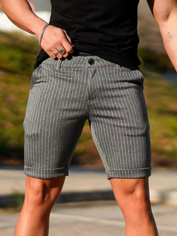 Blurline Check Skinny Shorts – Plus Size Fit