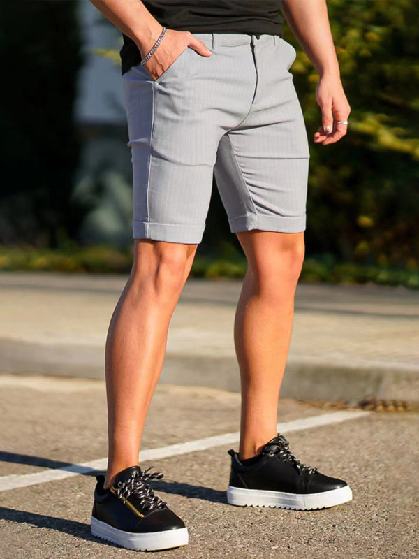 Blurline Check Skinny Shorts – Plus Size Fit