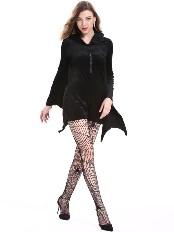 Midnight Flutter Batwing Dress – Spooky Chic