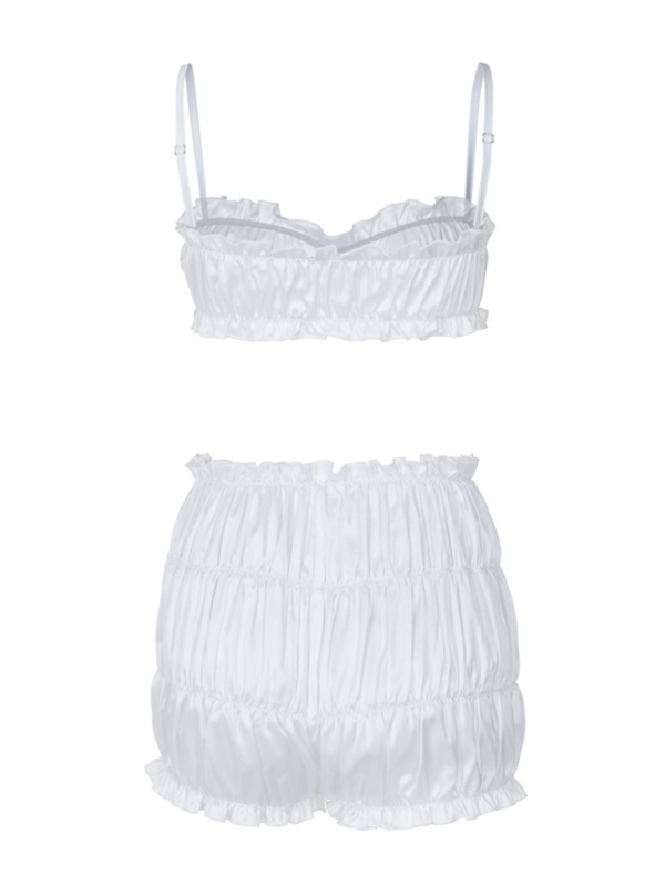 Sugar Pearl Satin Lounge Set