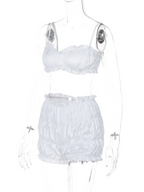 Sugar Pearl Satin Lounge Set