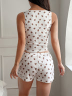 Hot Girl Energy Coquette 2-Piece Set –  Camisole & Shorts