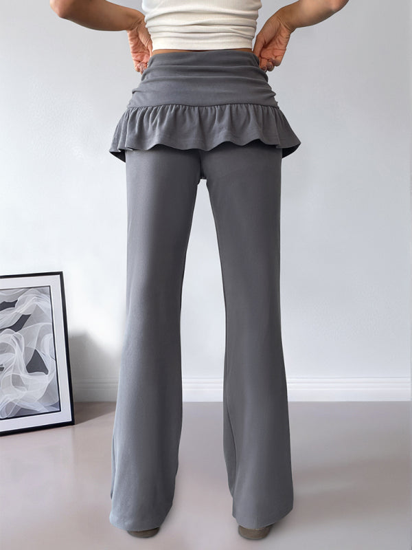 Ballet Baddie Layered Bootcut Pants