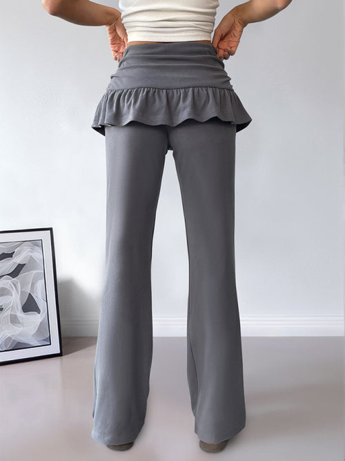 Ballet Baddie Layered Bootcut Pants