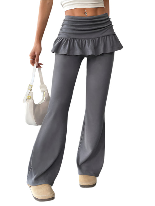 Ballet Baddie Layered Bootcut Pants