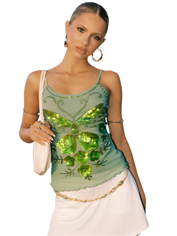 Butterfly Babe Sequin Camisole