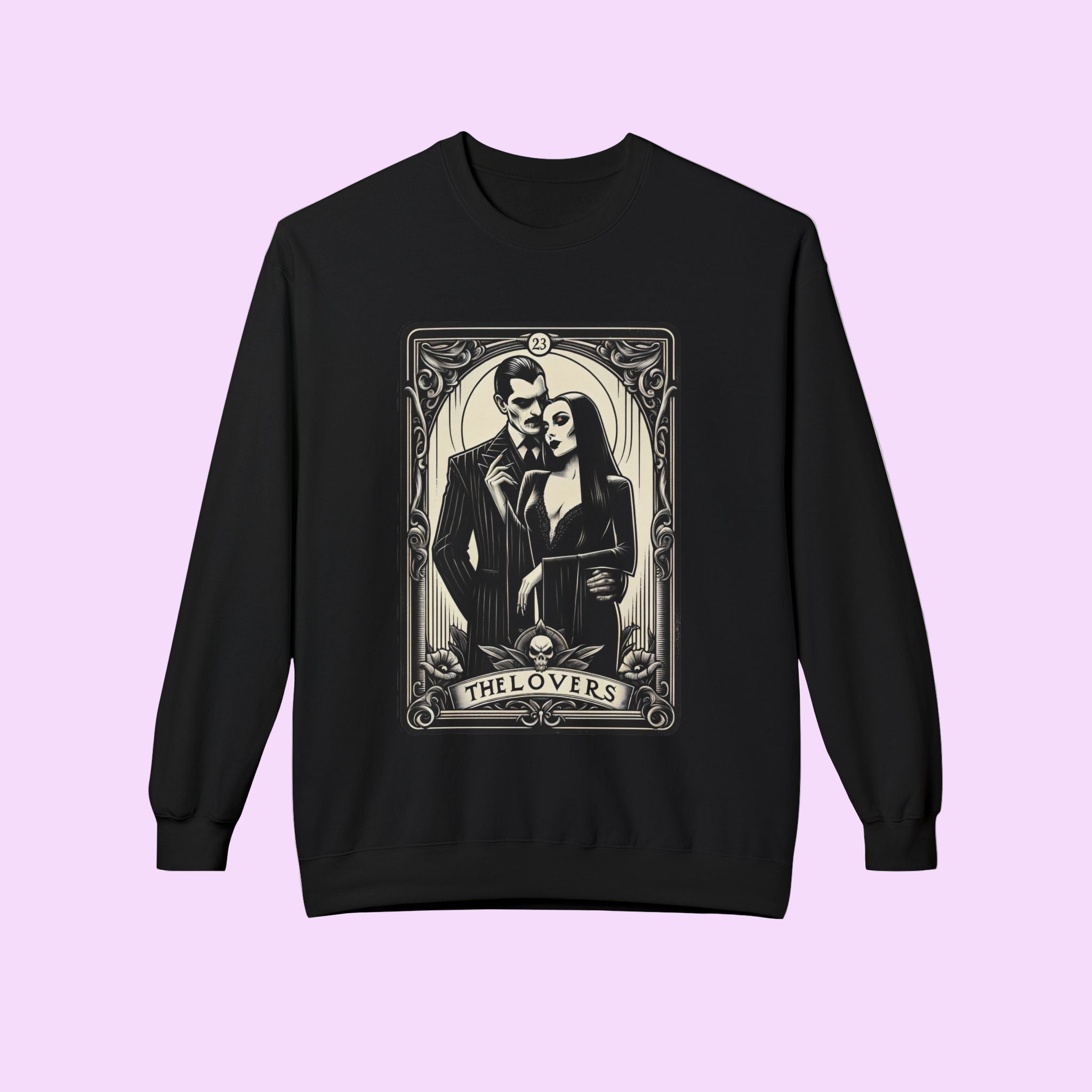 Morticia and Gomez Addams Tarot Sweatshirt